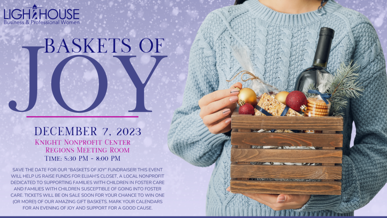 Lighthouse BPW’s Holiday Baskets of Joy Fundraiser — Lighthouse BPW